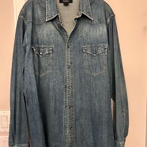 Express Blue Denim Shirt